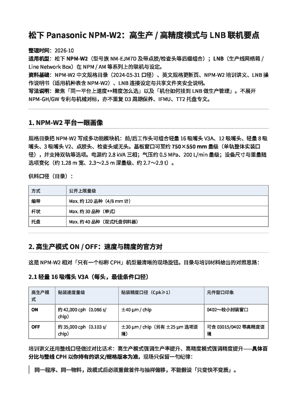 Panasonic_NPM-W2_高生产高精度模式与LNB联机要点.pdf